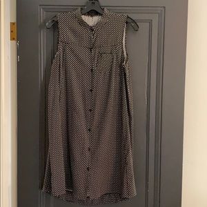 Rag and Bone silk sleeveless shirt dress